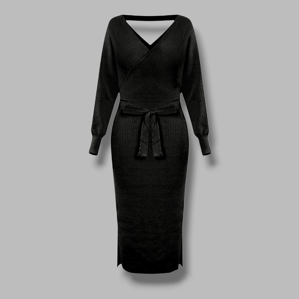 Yazinie - Small Batwing Open Back Dress - Picture 2 of 10